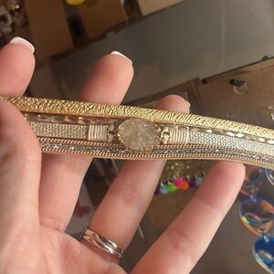 Elegant Gold and Silver Bracelet